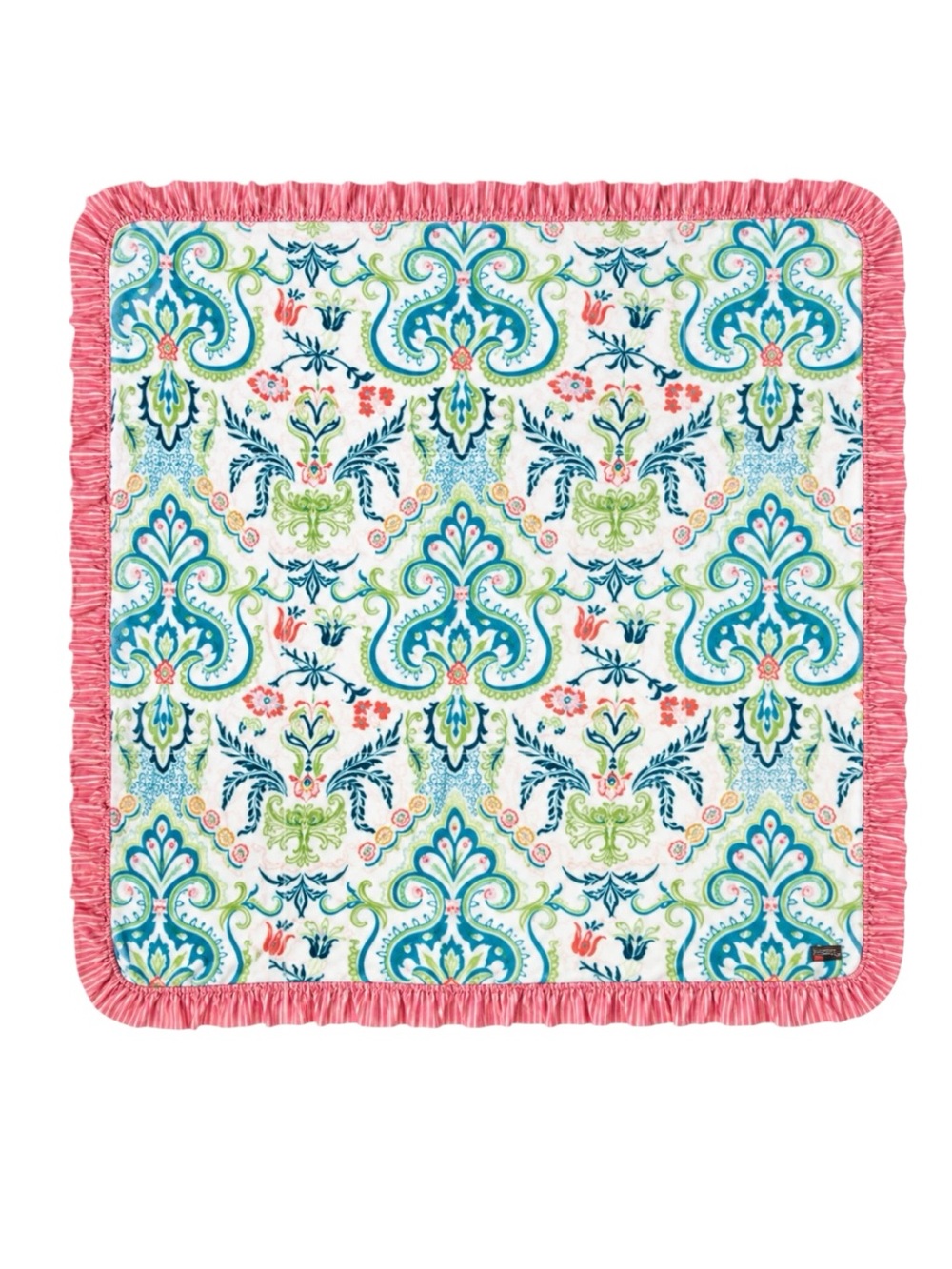 HTF Matilda Jane Cora Paisley Plush Throw Blanket Pink Ruffle 58x58